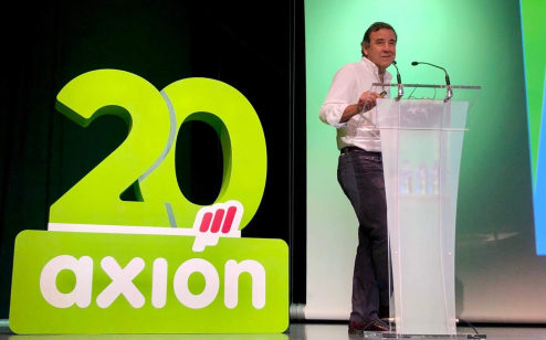 Jorge Alberto Jiménez en la celebración del 20 aniversario de Axión en 2019